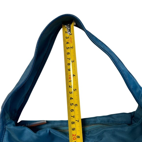 Prada Women's Handbag Blue Nylon Shoulder Purse - Picture 9 of 9